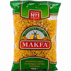Макфа макаронные изделия 400г Кольца м/у
