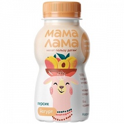 Йогурт Мала Лама 200г Персик 2,5%