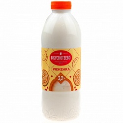 Ряженка Вкуснотеево 900г 3,2% бут