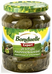 Огурцы Бондюэль 680г маринованные отборные ст/б Огурцы Бондюэль 680г маринованные отборные ст/б