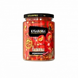 Перец Кубаночка 250г Халапенью красный ст/б Перец Кубаночка 250г Халапенью красный ст/б