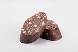 Колбаска шоколадная с орешками, вес