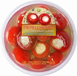Сыр мягкий Амига 250г Перец Черри со слив сыром и пармезаном
