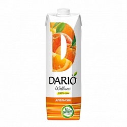 Сок Дарио 1л Апельсиновый для детей от 3-х лет