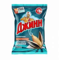 Семечки Джинн 100г Солнечный Великан жареные соленые