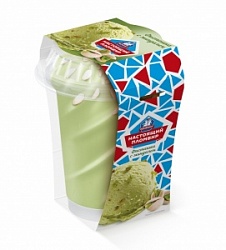 Мороженое РостФрост 175г Настоящий пломбир Фисташка,Миндаль пл.стак/6