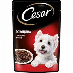 Корм Цезарь 85г говядина/овощи