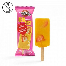 Десерт эскимо ЧЗ 60г ЛЕТО FEST Сорбет из манго и свежей клубники (30)
