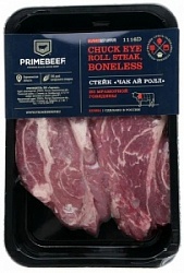 Праймбиф стейк 0,4кг Чак Ай Ролл из мраморной говядины
