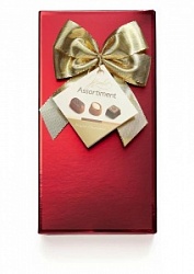 Конфеты Гамлет 200г Ассорти (с бантом бордо)три вида шоколада