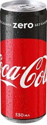 Напиток Кока-Кола 0,33л ЗЕРО ж/б