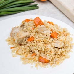 Плов с индейкой вес.