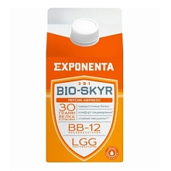 Напиток кисломолочный Экспонента 0,5л BIO-SKYR 3в1 Персик-Абрикос