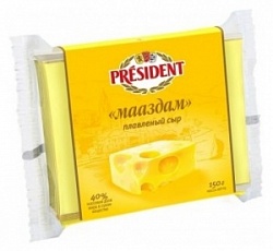 Сыр Президент 150г Мастер бутерброда плав мааздам