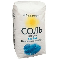 Соль Мареман 1кг морская пищевая