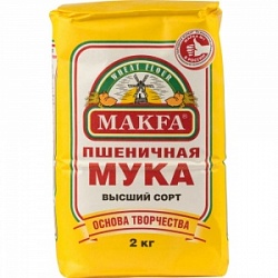 Мука Макфа 2кг пшеничная