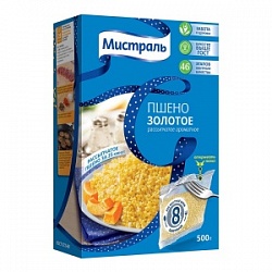 Пшено Мистраль 5*80г Золотое Пшено Мистраль 5*80г Золотое