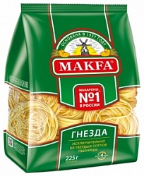 Макфа макаронные изделия 225г Тальятелле Гнезда