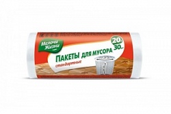 Пакеты Мелочи Жизни 20л д/мусора 30шт белые