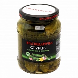 Огурцы Краснодарочка 670г с/б Огурцы Краснодарочка 670г с/б