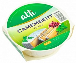 Сыр Алти 125г Камамбер с белой плесенью 40% плавл