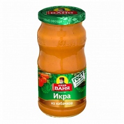 Икра Дядя Ваня 350г из обжаренных кабачков ст/б