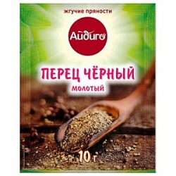 Приправа Айдиго Перец 10г черный молотый