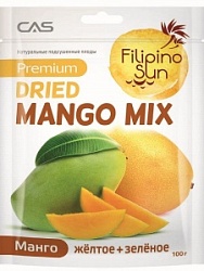 Филипино Сан плоды 100г Манго MIX сушеные (зел+жел) суш