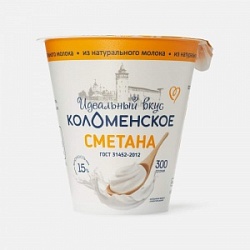 Сметана Коломенский 300г 15% ст