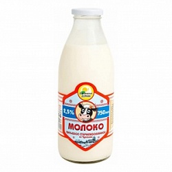 Молоко Деревенский Домик 0,75л Цельное питьевое 2,5% бут