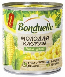 Кукуруза Бондюэль 212мл молодая ж/б Кукуруза Бондюэль 212мл молодая ж/б