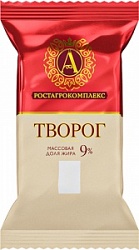 Творог А. Ростагрокомплекс 180г м.д.ж. 9%