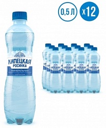 Вода Липецкая 1,5 л минеральная газ пл/б