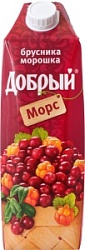 Морс Добрый 1,0л брусника-морошка