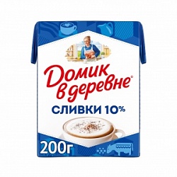 Сливки ДВД 200г 10%