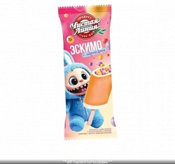 Мороженое Чистая Линия 70г Спиралло эскимо ванильное с Апельсиновыс рисовыми шариками в глазури (40)