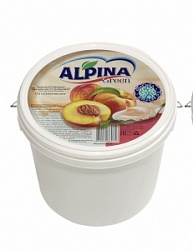 Десерт на закваске Альпина 150г с джемом ПЕРСИК