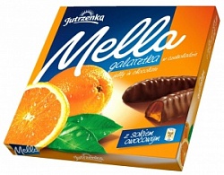Мелла мармелад 190г желейный Апельсин в шоколаде