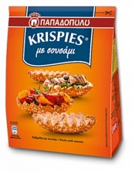 Сухари Криспис 200г с кунжутом