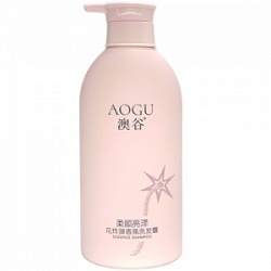 Шампунь AOGU 550мл с цветочным ароматом (д/мягкости и блеска)