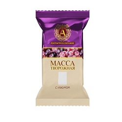 Масса творожная А. Ростагрокомплекс 80г с изюмом м.д.ж. 13%