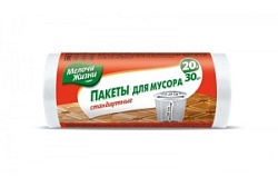 Пакеты Мелочи Жизни 20л д/мусора 30шт белые
