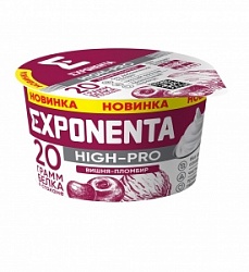 Продукт кисломолочный Экспонента 160г HIGH-PRO Вишня-пломбир мжд 0%