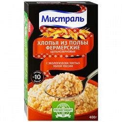 Мистраль Хлопья 400г Фермерские из полбы