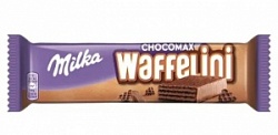 Вафли Милка 31г Ваффелини с какао начинкой