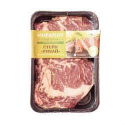 Мираторг стейк Рибай говяжий охл SKIN 0,5кг