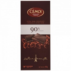 Шоколад Семуа 80г горький 90% какао