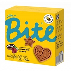 Печенье Байт 115г Клубника-Кокос Безглютеновое Печенье Байт 115г Клубника-Кокос Безглютеновое