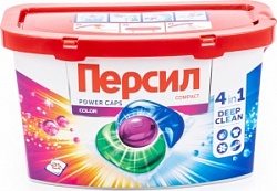 Капсулы Персил 14шт д/стирки Пауэр Капс 4в1колор