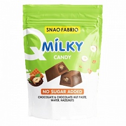 Шоколад СнекФабрик 130г молочный с шок-орех пастой, вафлей и фундук